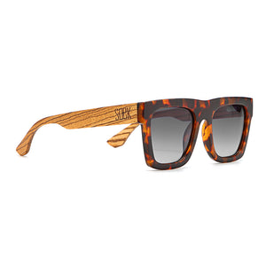 ROCCO TORT l Black Polarised Lens l Walnut Arms - SOEK Sunglasses South Africa